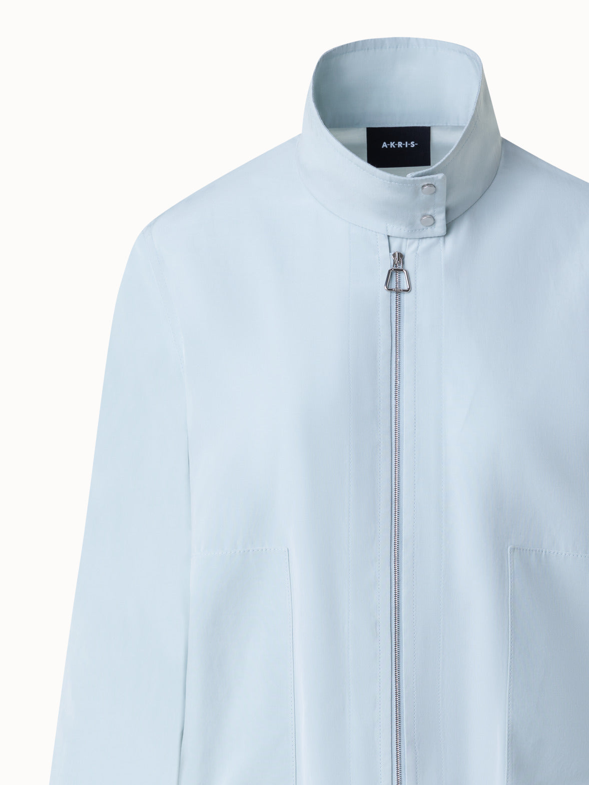 Cotton Taffeta Blouson - blue
