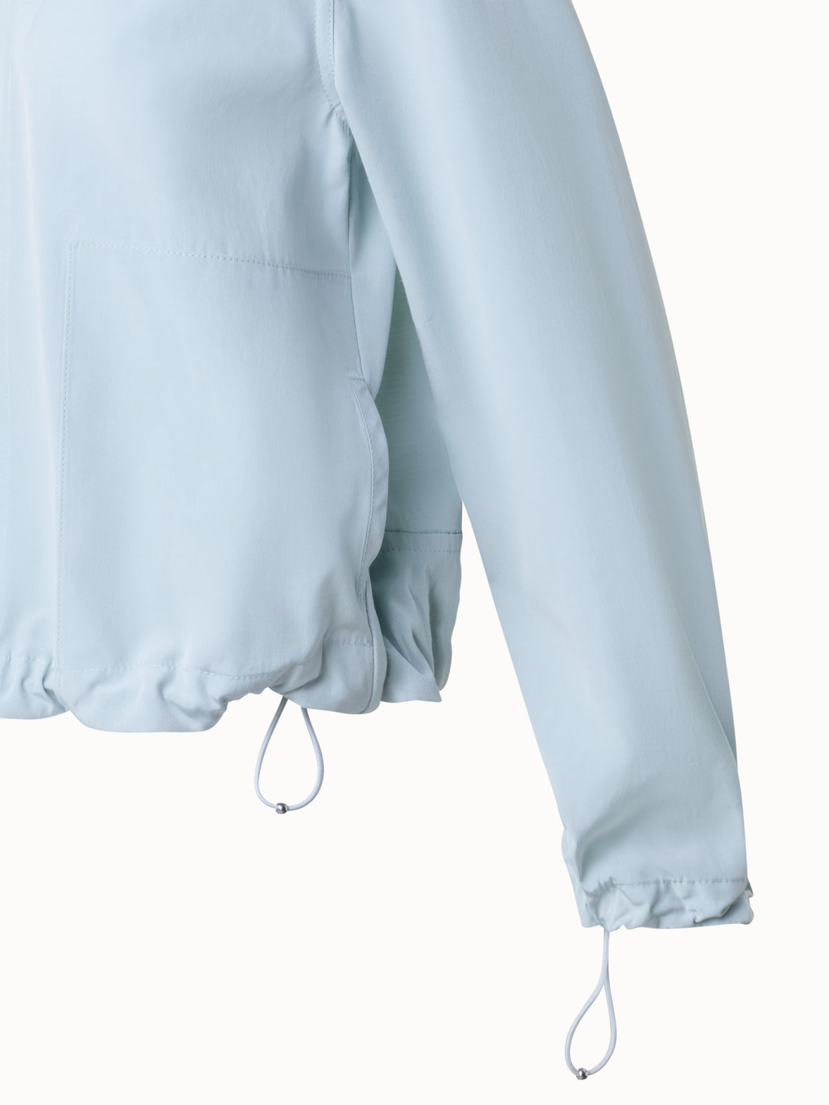 Cotton Taffeta Blouson - blue