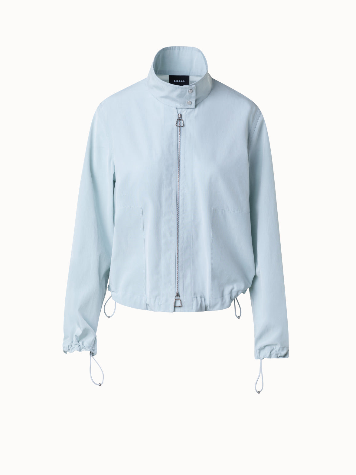 Cotton Taffeta Blouson - blue