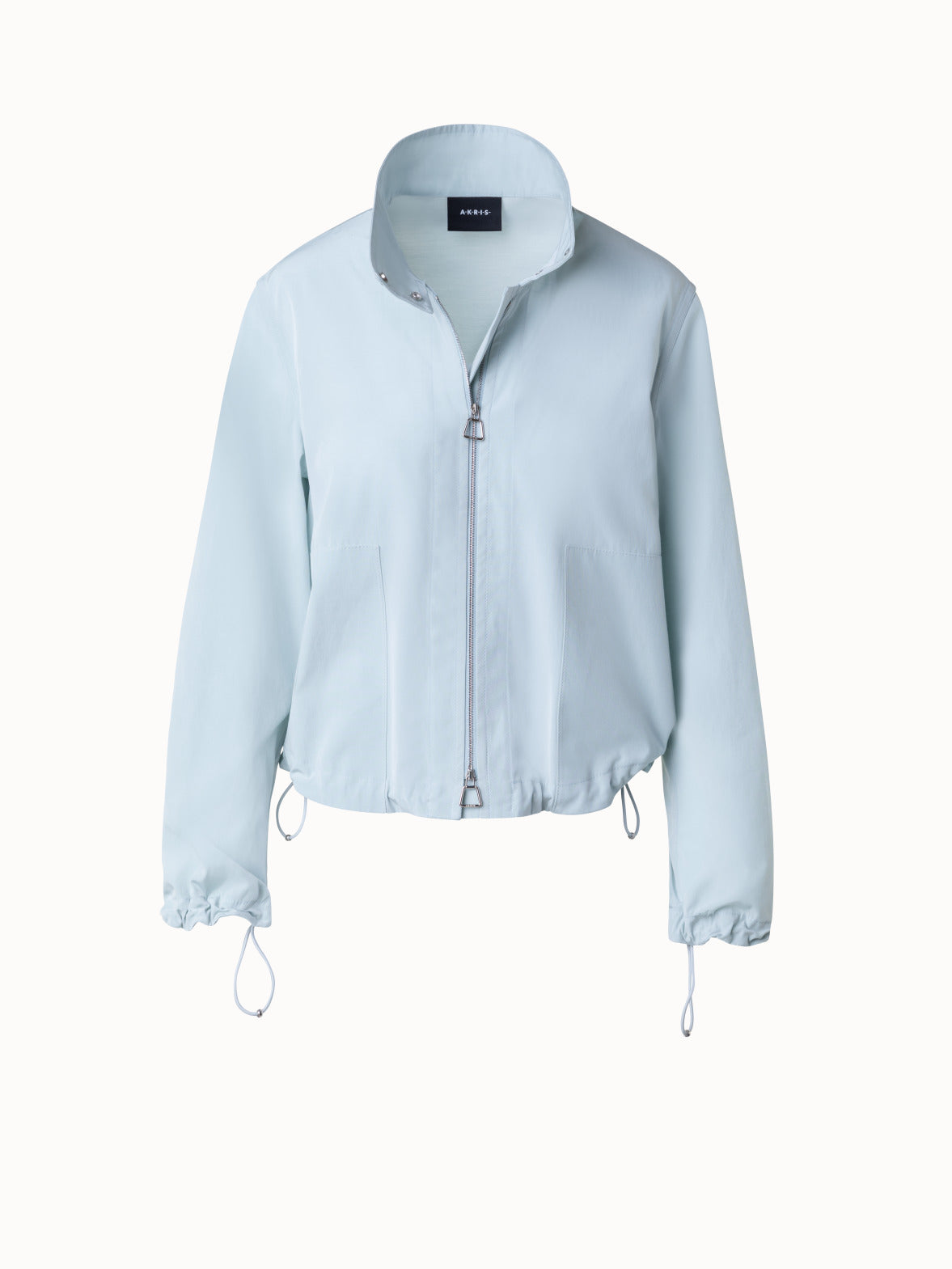 Cotton Taffeta Blouson - blue