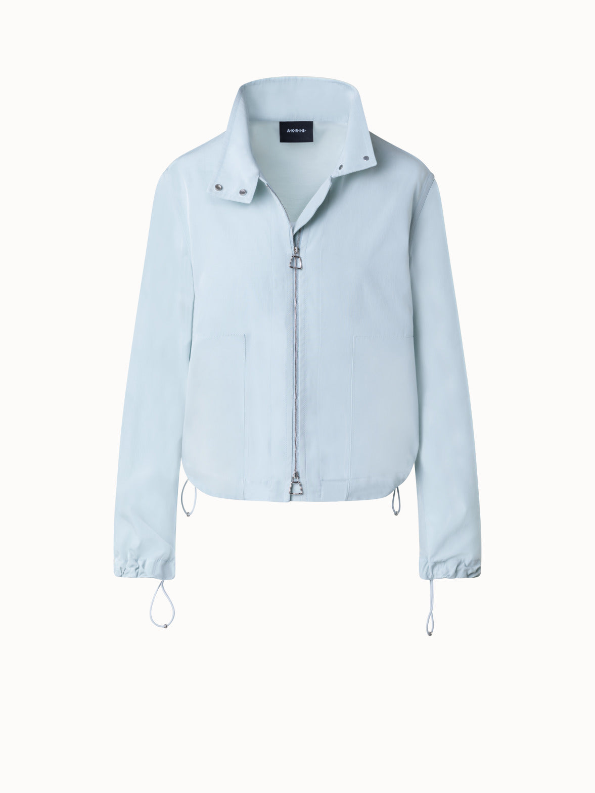 Cotton Taffeta Blouson - blue