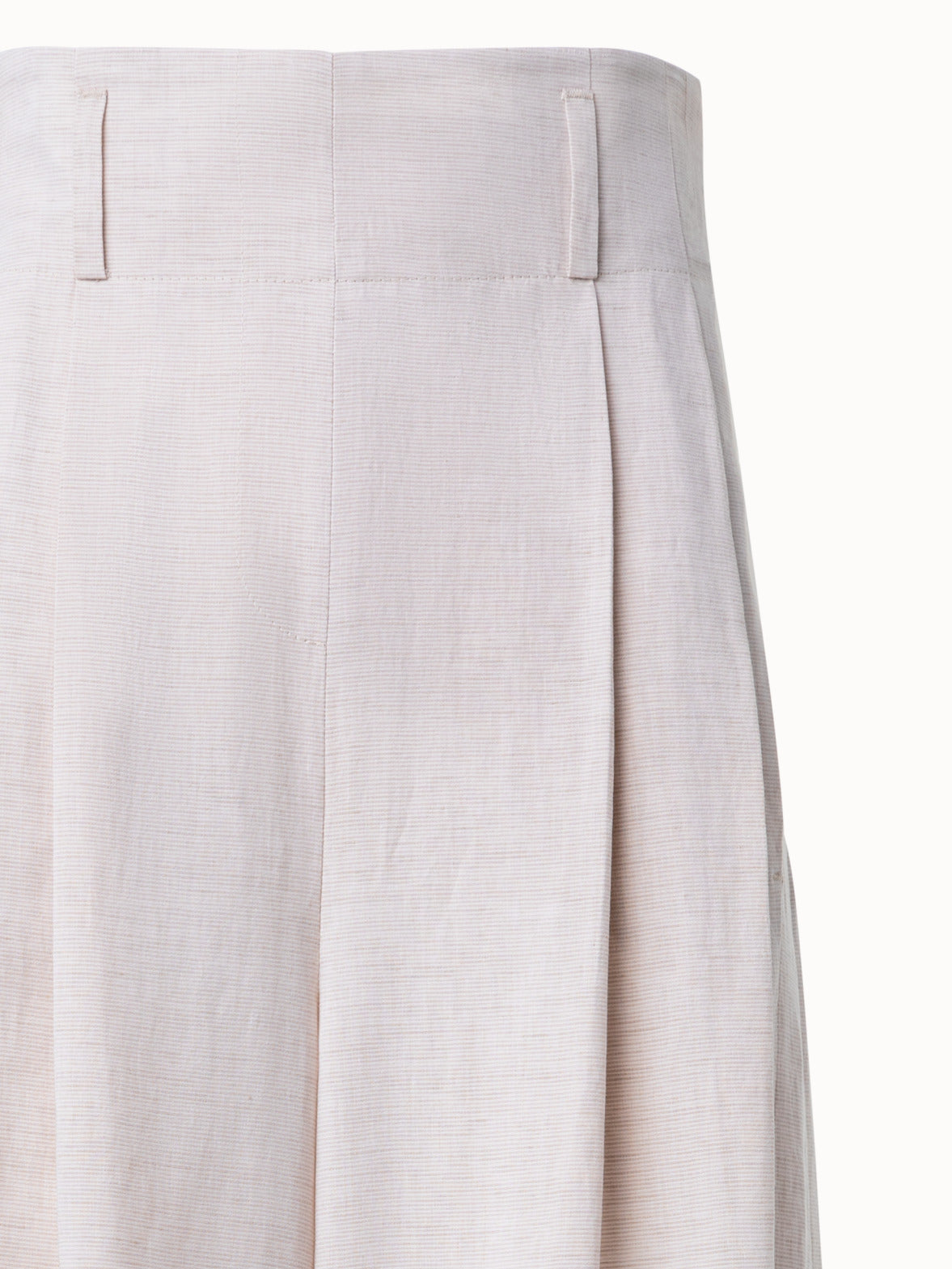 High Waisted XL Wide Leg Pants in Stretch Linen - beige