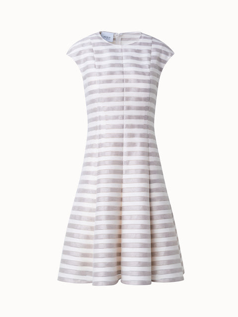 Striped Dress in Linen Cotton Blend