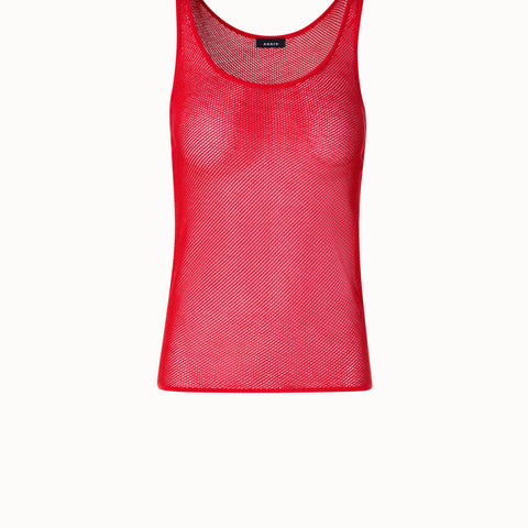 Silk Mesh Knit Tank