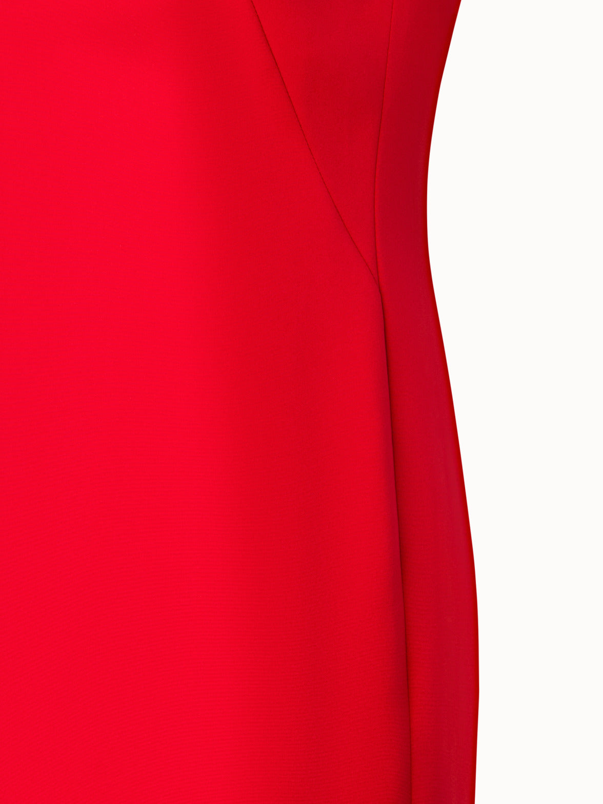 Silk Crêpe Sheath Dress - red