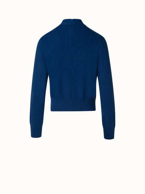 Short Cashmere Pullover With Knot Detail