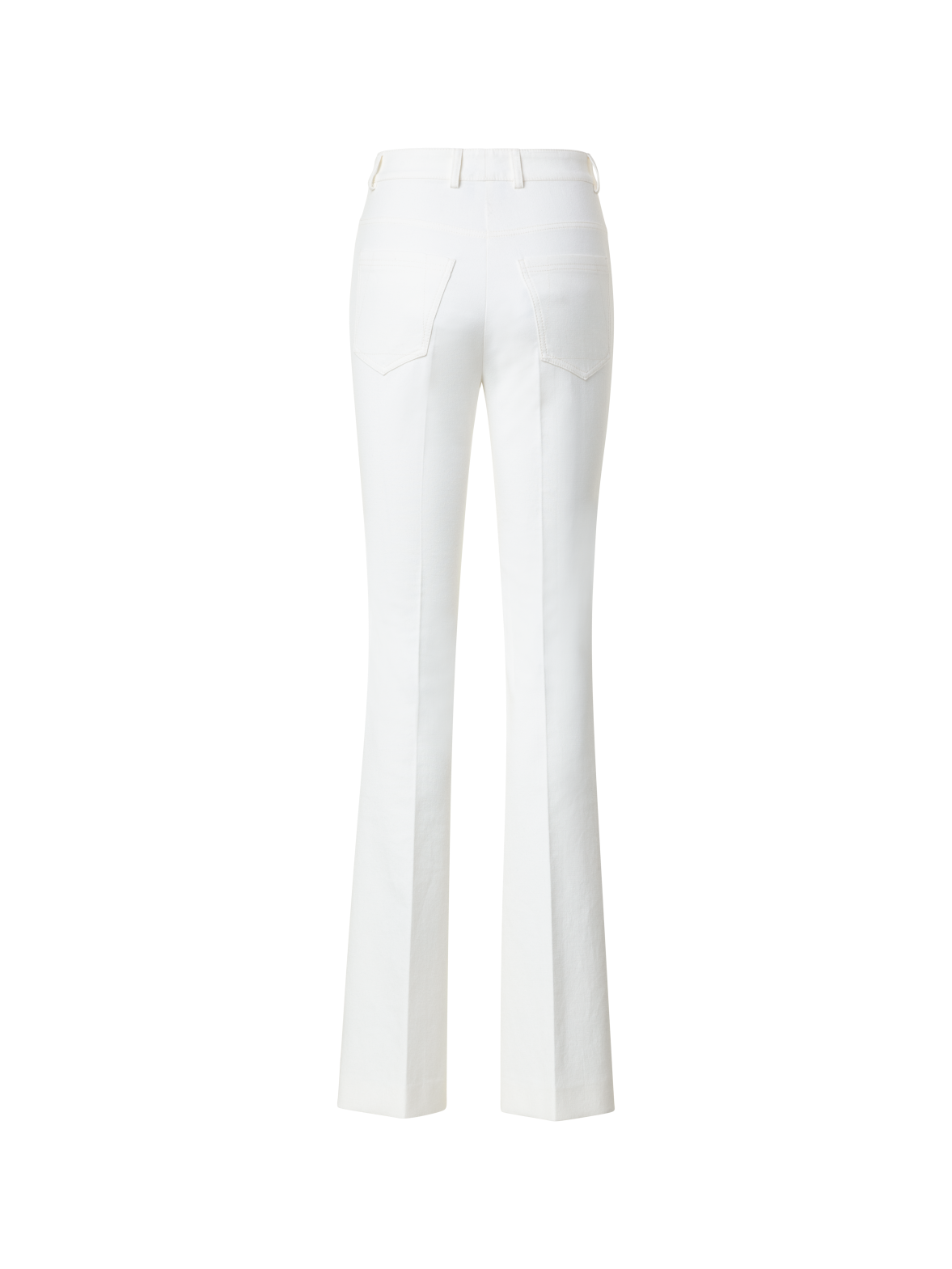 Bootcut Cotton Silk Stretch Double-Face Pants