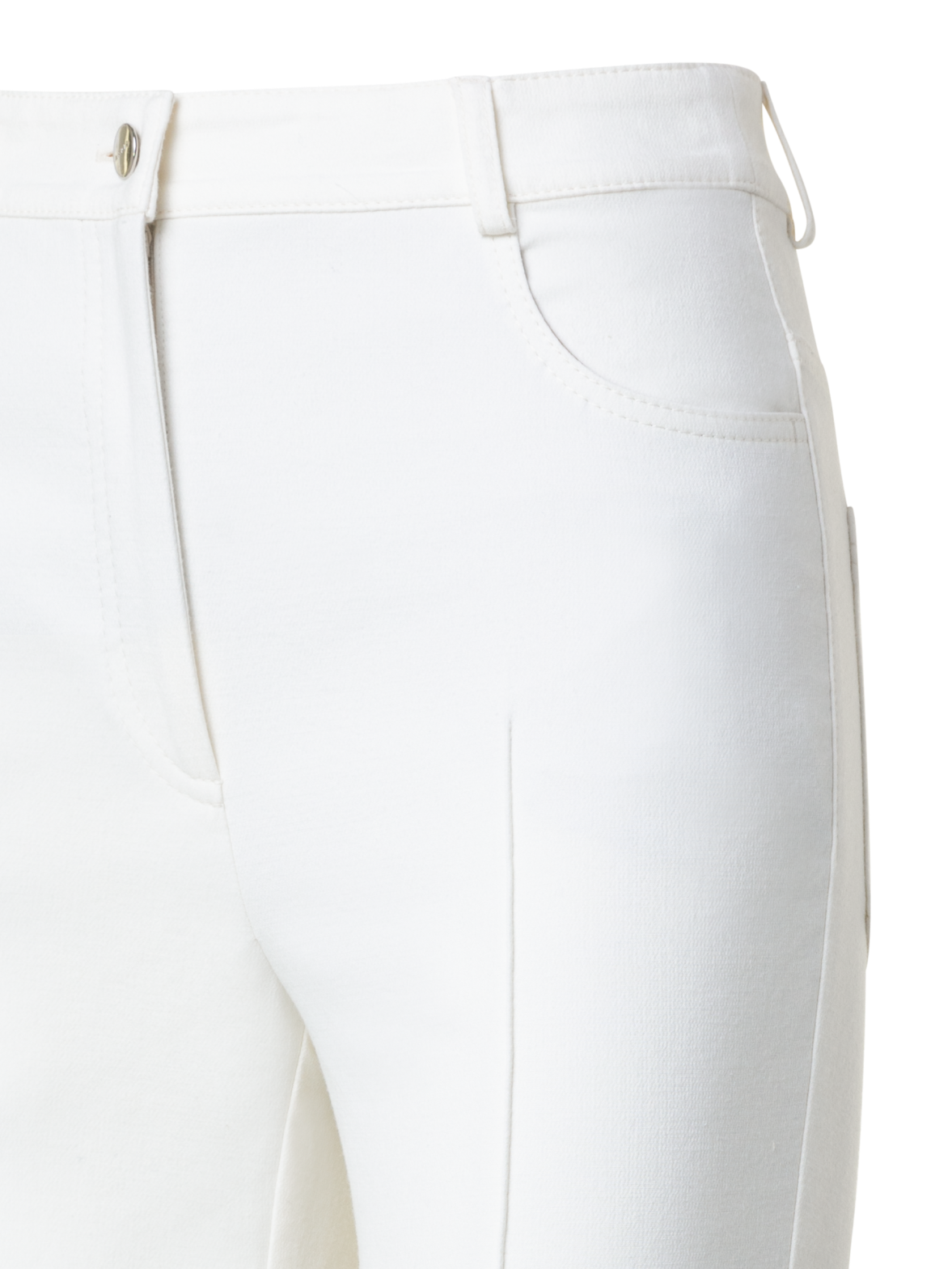 Bootcut Cotton Silk Stretch Double-Face Pants