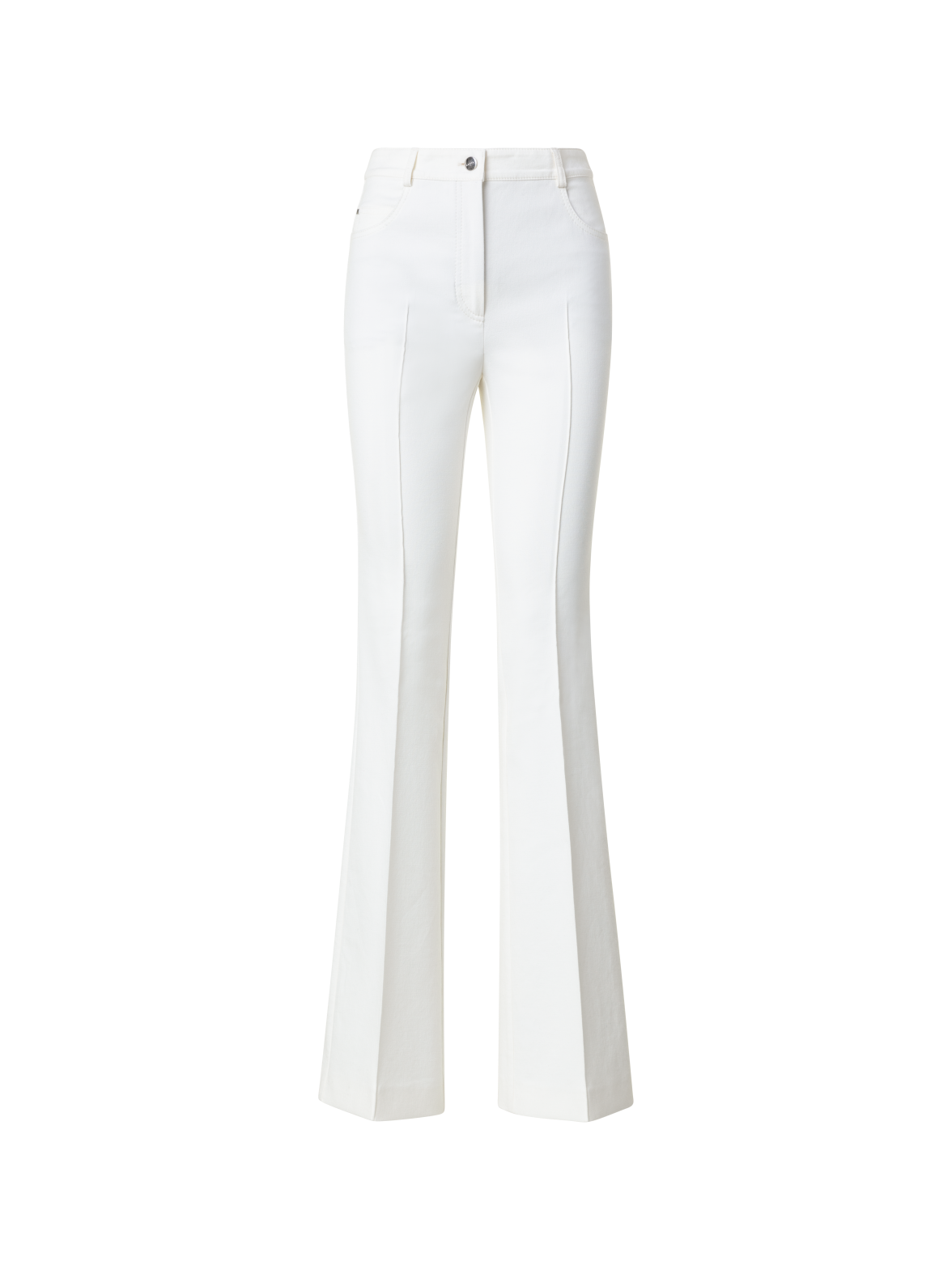 Bootcut Cotton Silk Stretch Double-Face Pants