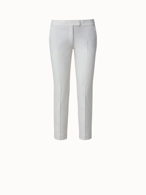 Cropped Slim Cotton Stretch Pant