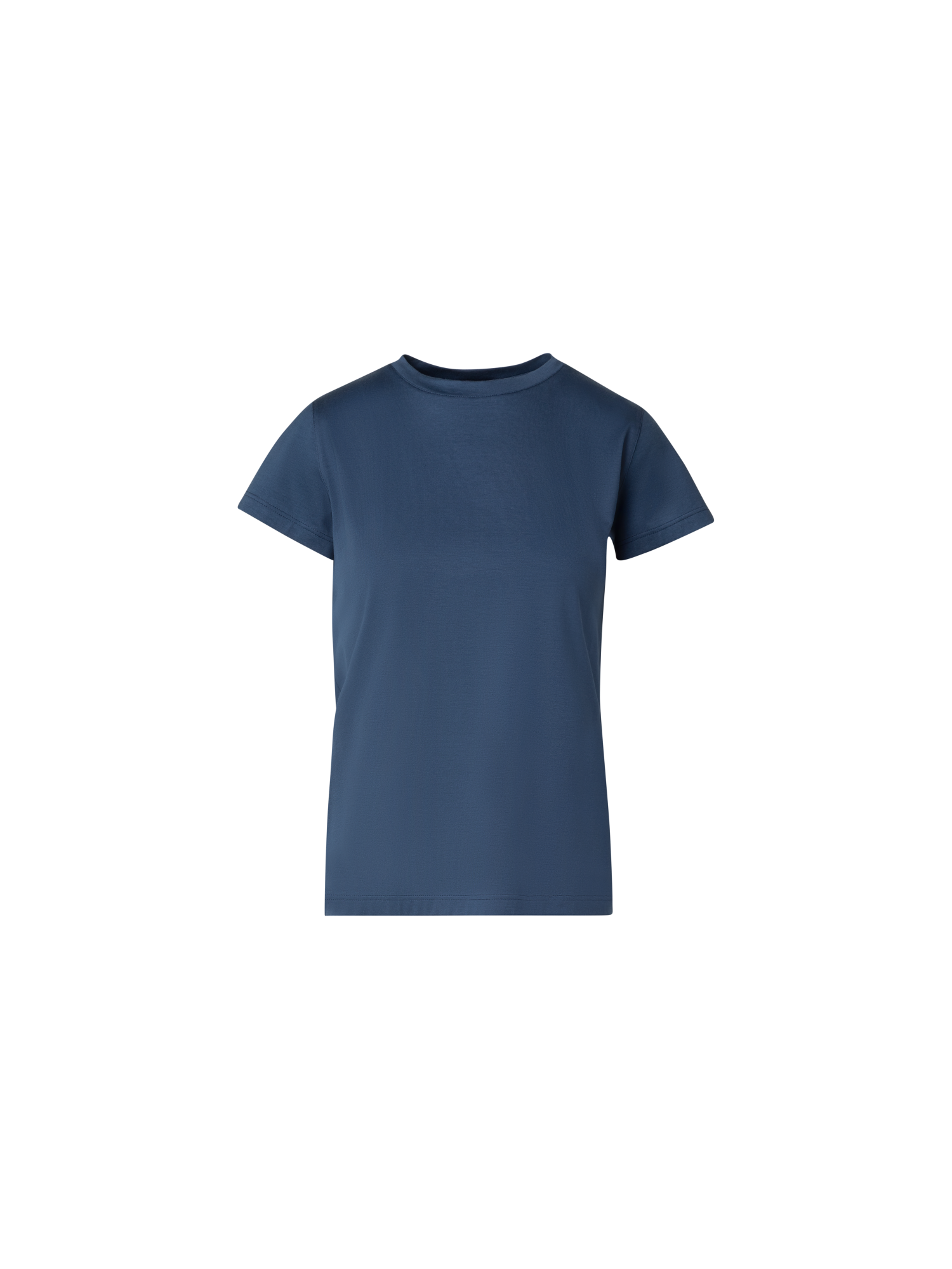 Designer Cotton Jersey T-Shirt - navy - blue