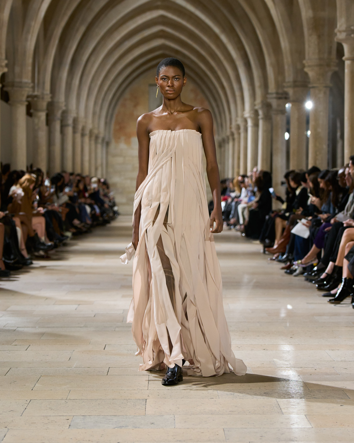 Long Silk Ribbons Corsage Gown – Akris EU - Main Image