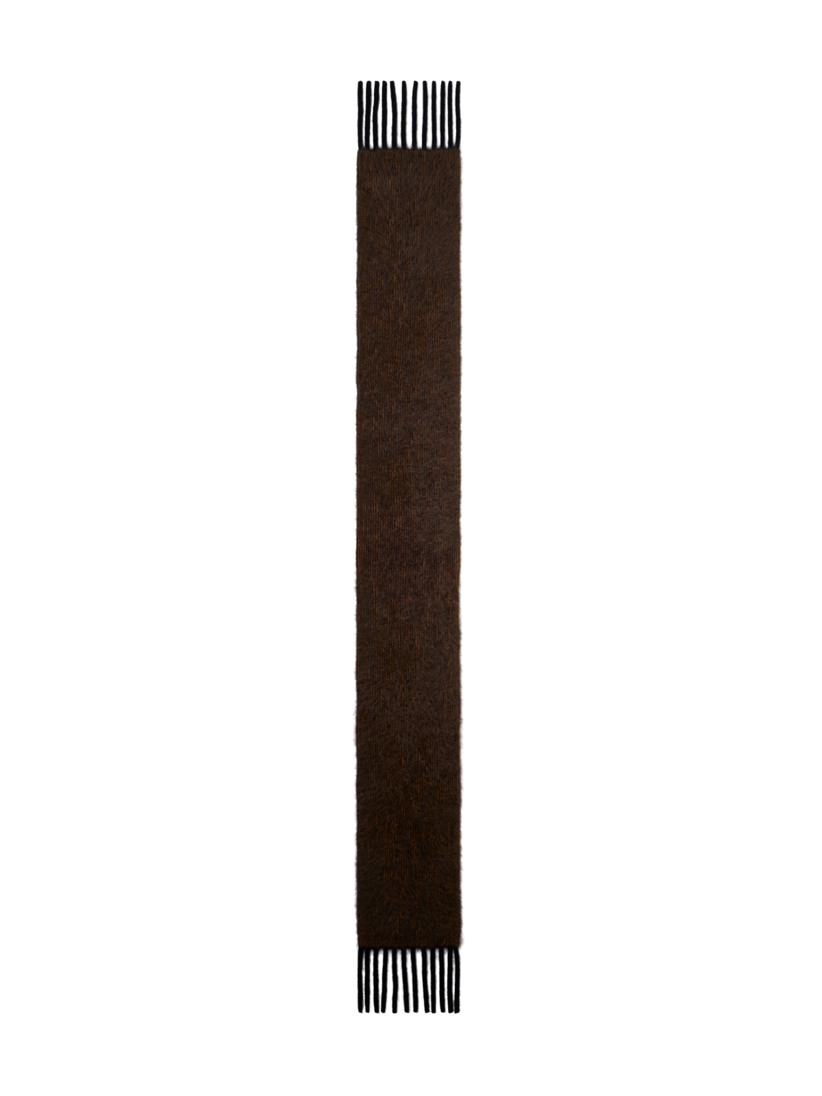 Designer Cloud Cashmere Scarf with Oro Lienzo Stripes - black - multicolor - brown