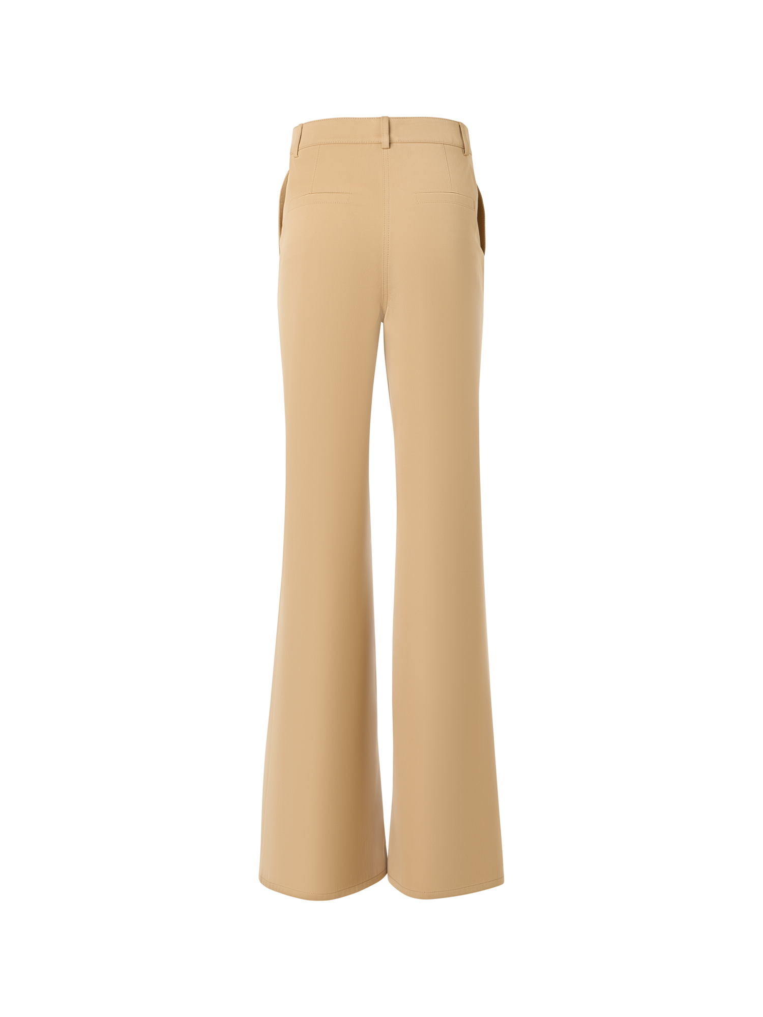 Designer Celia Bootcut Pants in Cotton Gabardine - beige