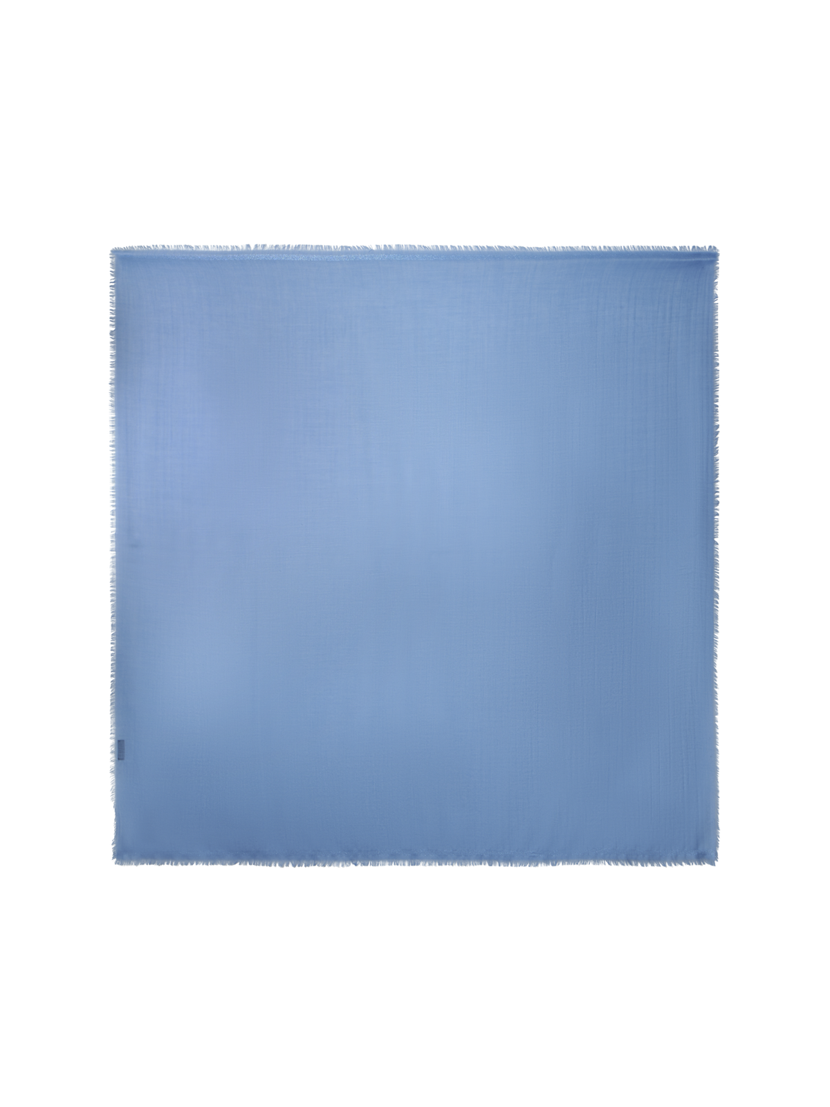 Designer Cashmere Silk Scarf with Lurex Frame - blue