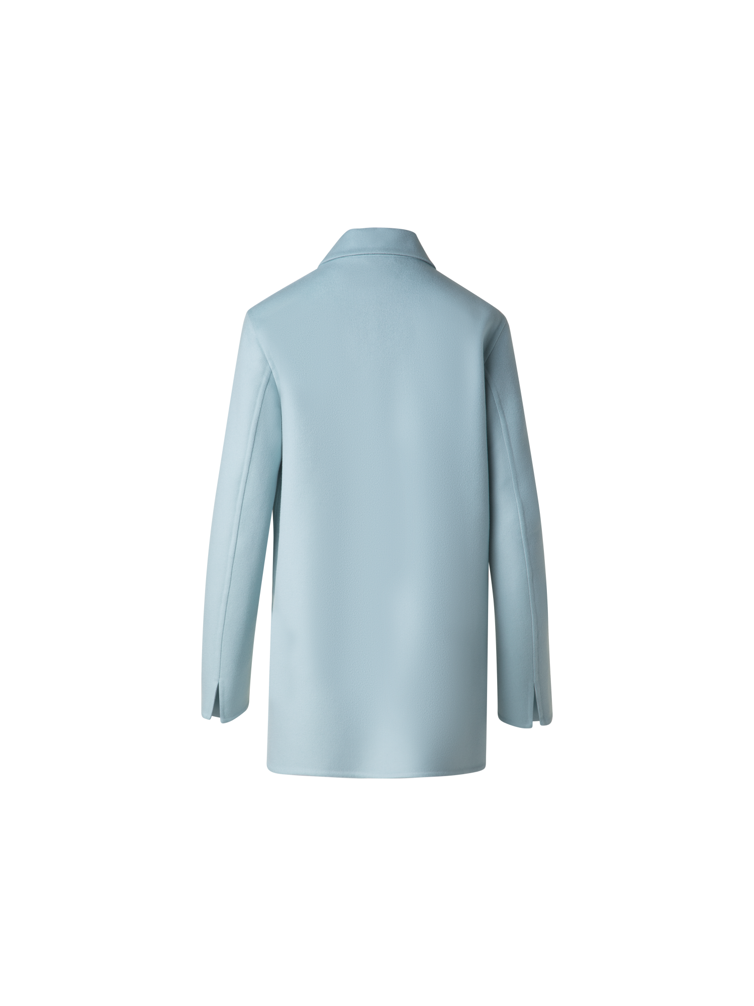 Designer Shirt Jacket in Cashmere Double-Face - pastel - blue