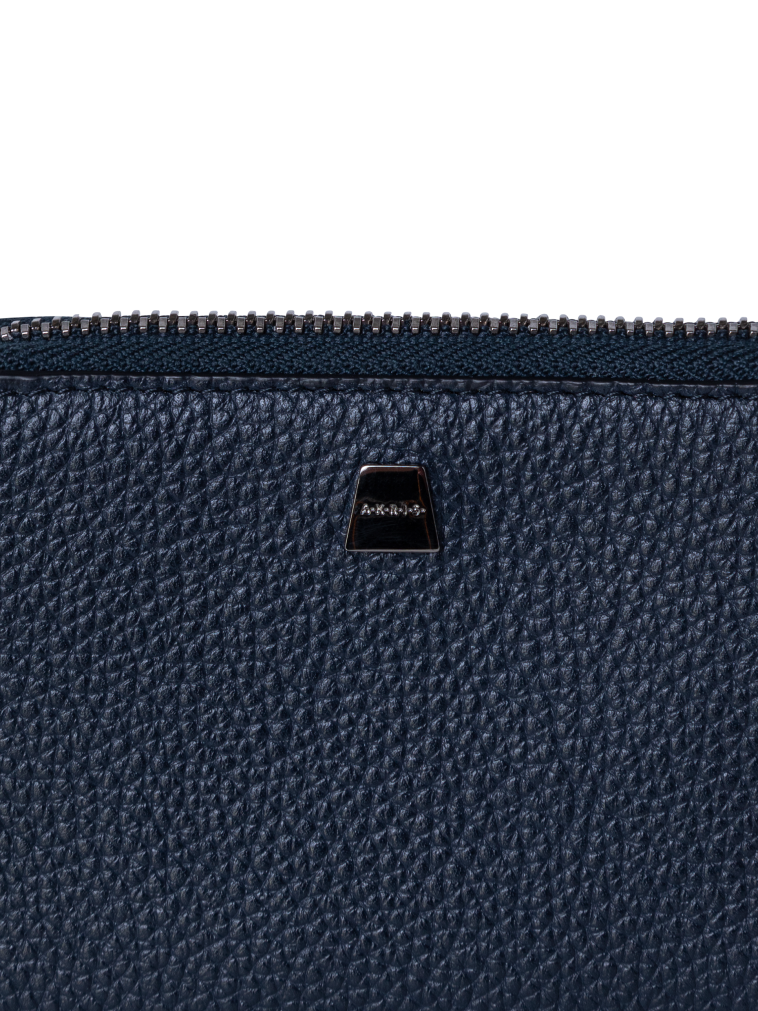 Designer Small Zip Around Wallet - black - navy - blue