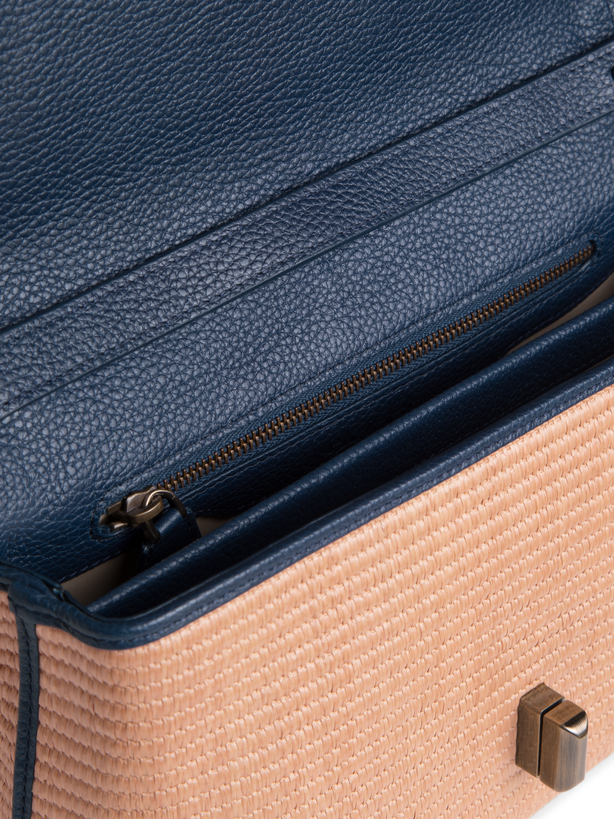 Designer Anouk Small Day Bag - navy - blue - multicolor - beige