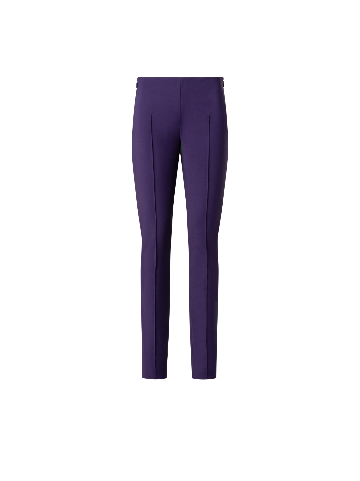Designer Slim Cotton Techno Stretch Pants - purple
