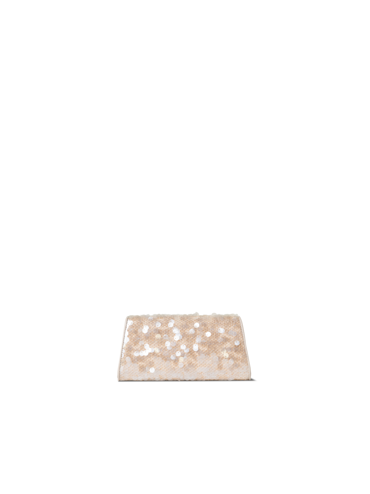 Designer Anouk Mini Trapezoid Clutch - neutral - pastel - ecru - pink - white