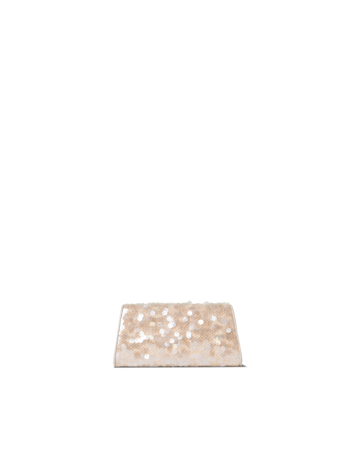 Designer Anouk Mini Trapezoid Clutch - neutral - pastel - ecru - pink - white