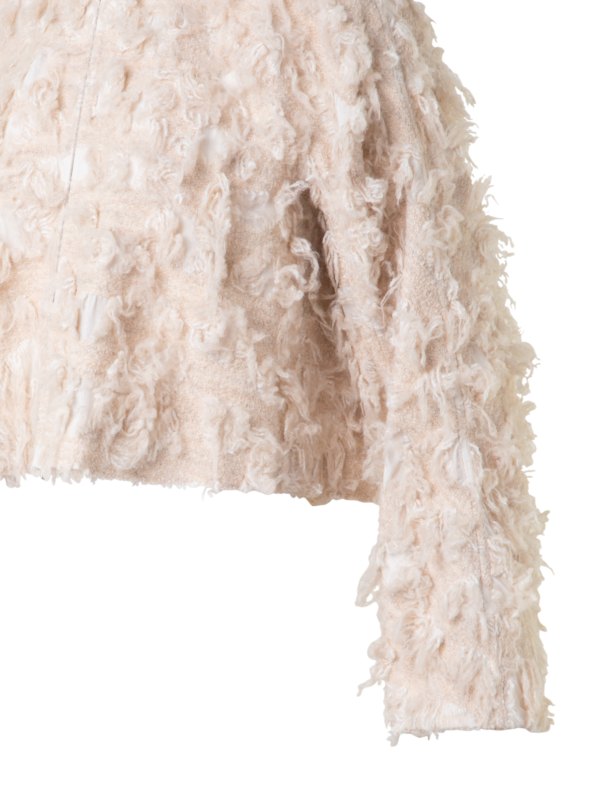 Designer Short Jacket in 3D Jacquard - neutral - beige