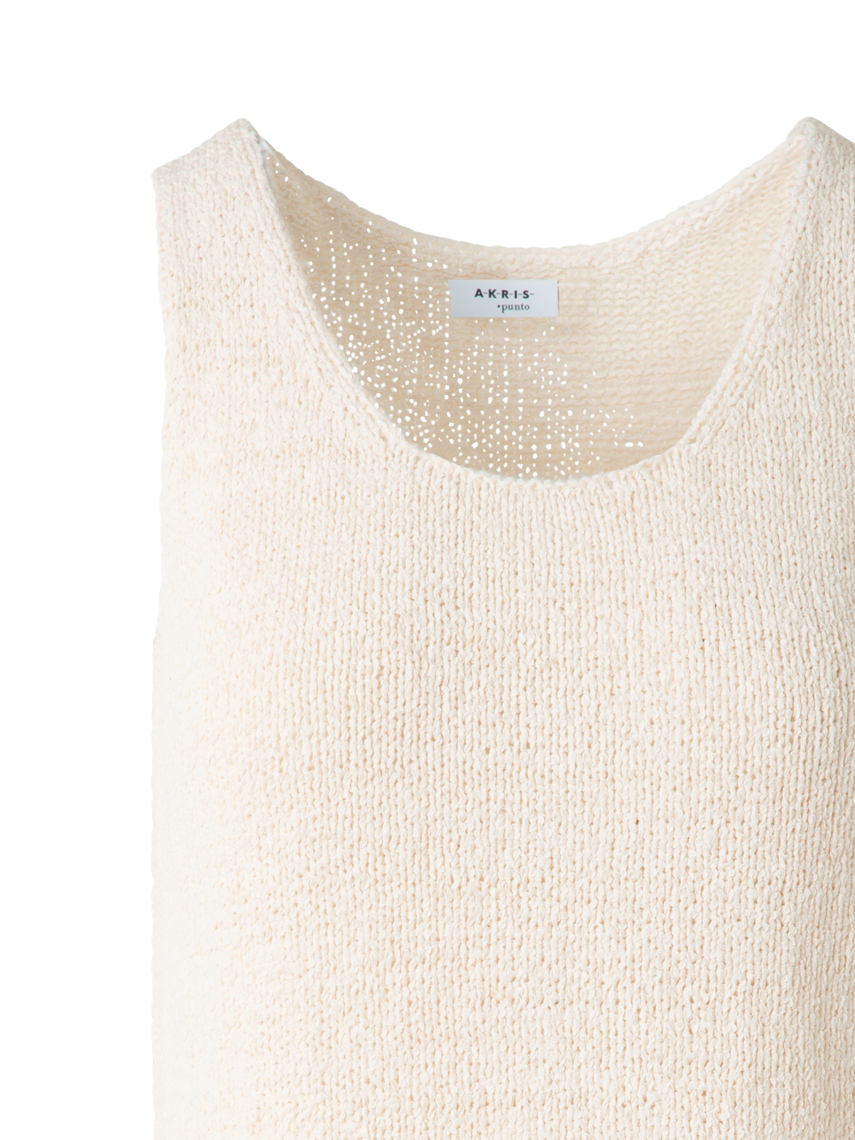 Designer Chunky Knit Tank Top - neutral - pastel - beige