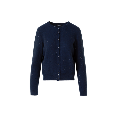 Sequin Wool Cashmere Knit Cardigan
