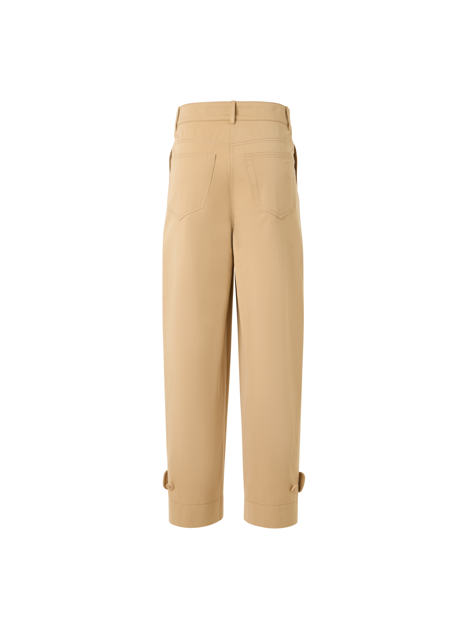 Designer Fraser Pants in Cotton Gabardine - beige