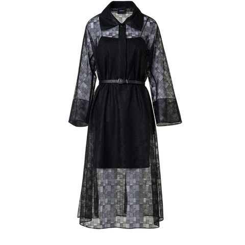 Shirt Dress in Lizzy Grid Embroidery