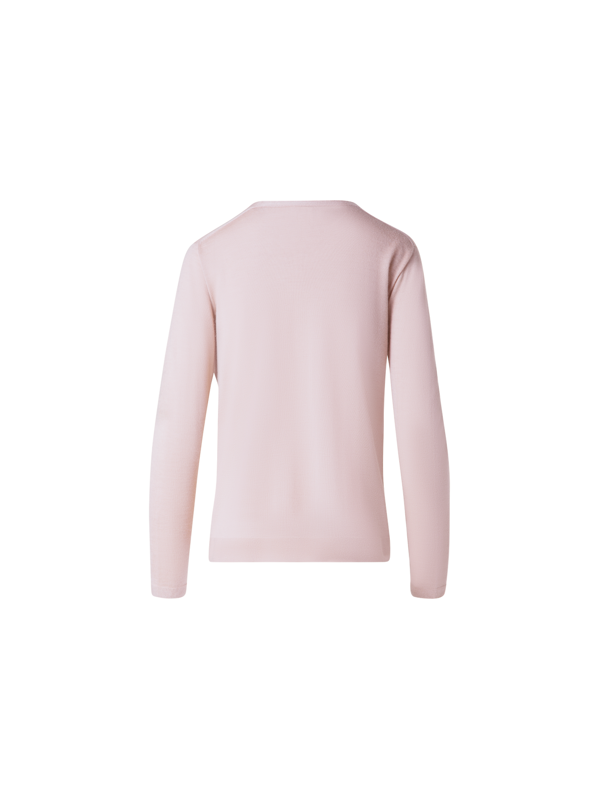 Designer Seamless Cashmere and Silk V-Neck Sweater - pastel - pink