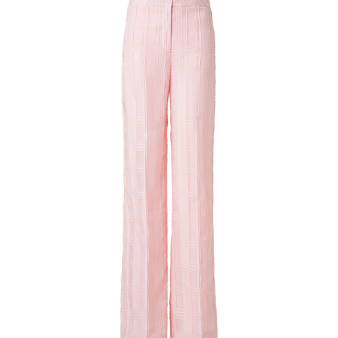 Gerade Hose aus Baumwolle mit weitem Bein