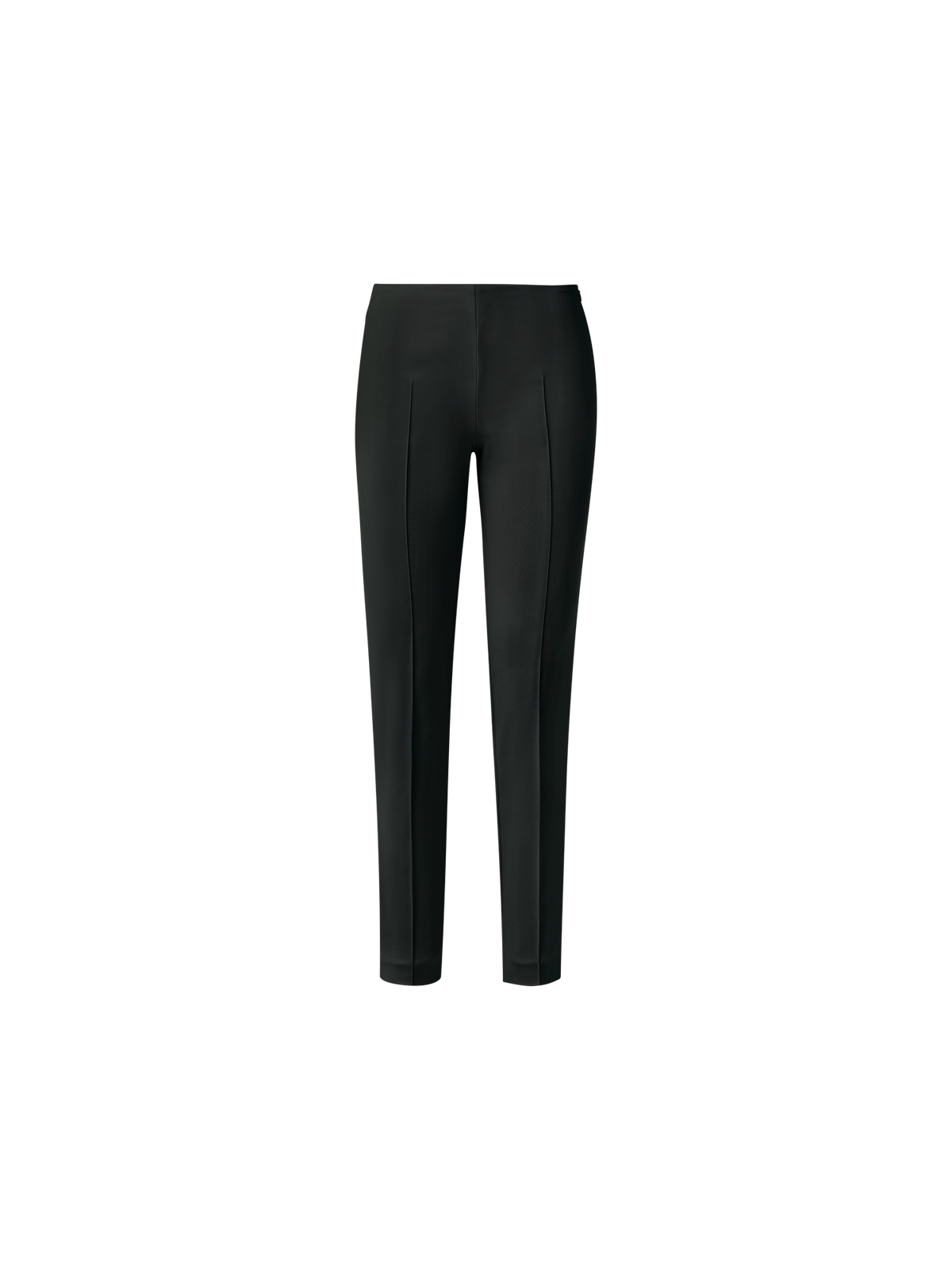 Designer Slim Cotton Techno Stretch Pants - black