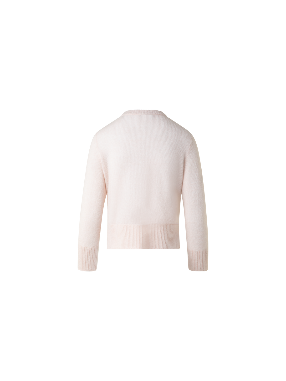 Designer Cashmere Silk Sweater with Bracelet Sleeves - neutral - pastel - beige