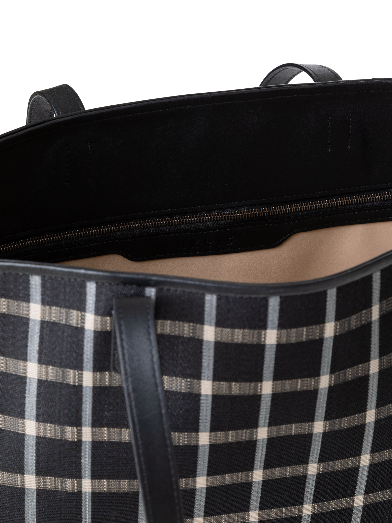 Designer Ai Medium Shoulder Tote - neutral - black - multicolor