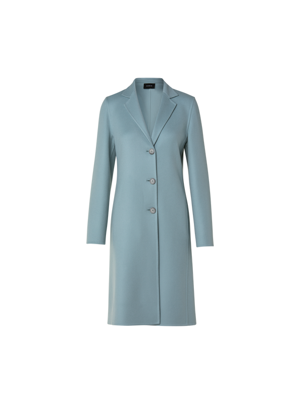 Designer Ed Cashmere Double Face Single Breasted Coat