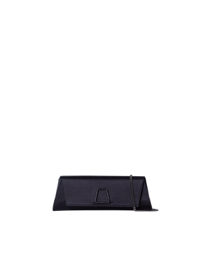 Designer Anouk Small Trapezoid Clutch - neutral - black