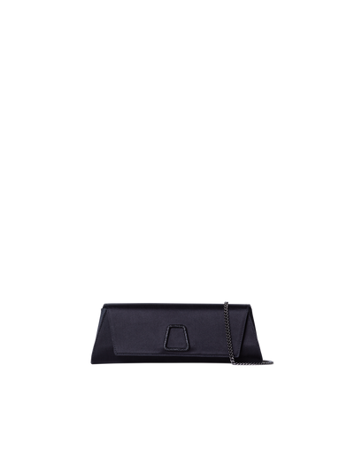 Designer Anouk Small Trapezoid Clutch - neutral - black