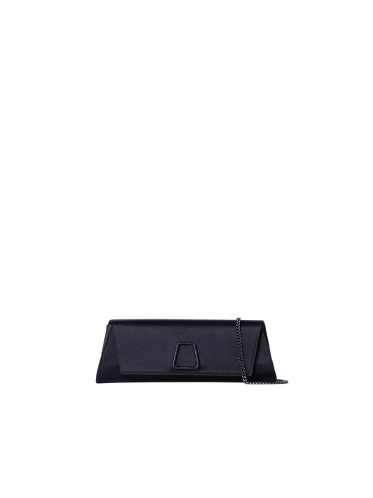 Designer Anouk Small Trapezoid Clutch - neutral - black
