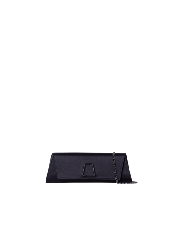 Designer Anouk Small Trapezoid Clutch - neutral - black