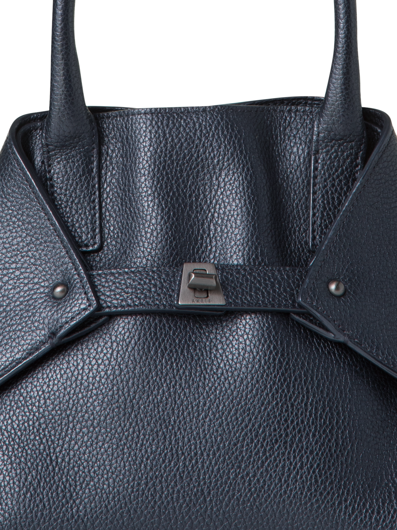 Designer Ai Little Top Handle Tote - navy - blue