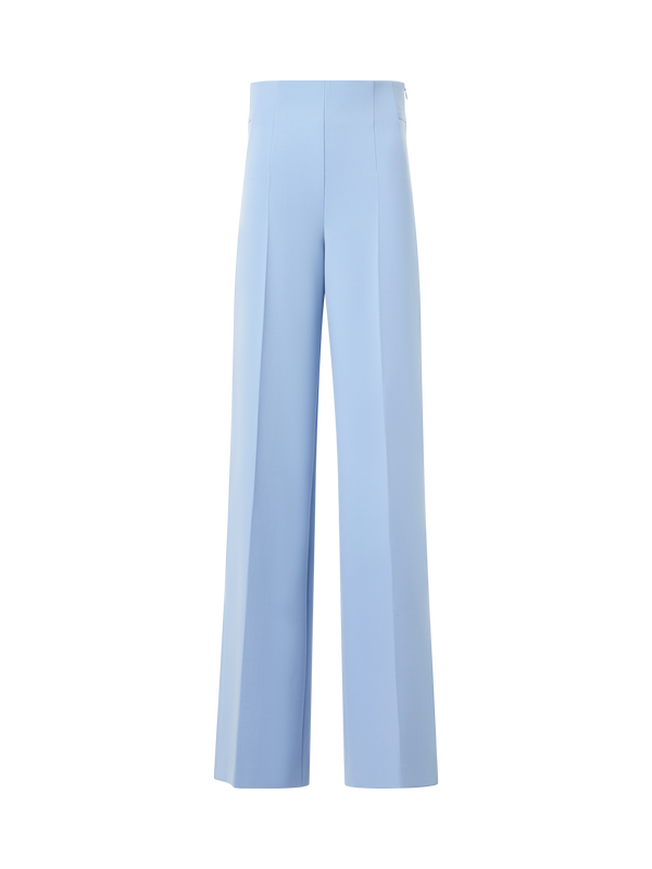 Designer Fiyuki High Waist Pants in Wool Double-Face