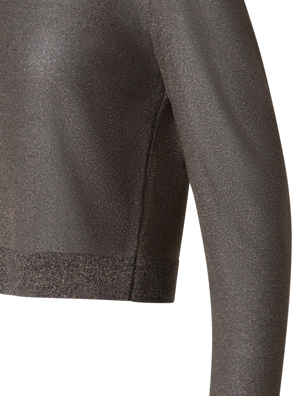 Designer Silk Cardigan with Golden Lurex - black - gold