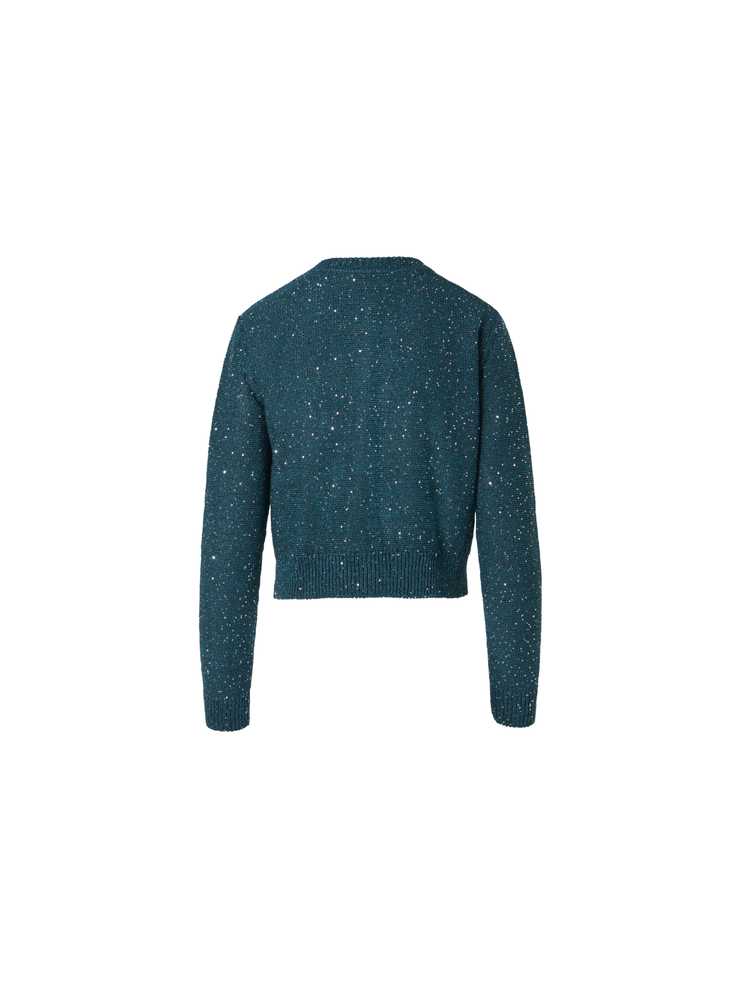 Designer Linen Cotton Cardigan with Micro Sequins - green