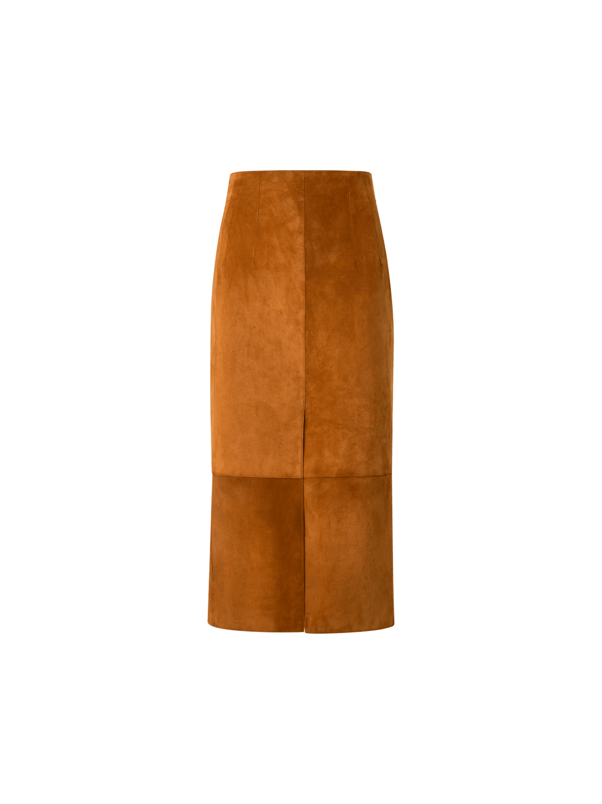 Designer Pencil Skirt in Suede - neutral - brown