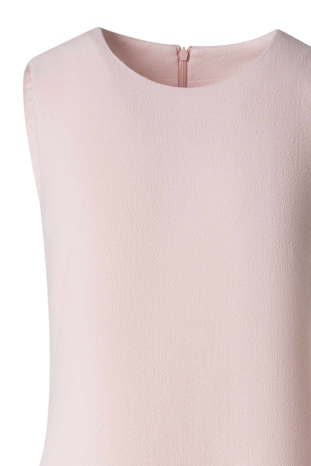 Designer Midi Sheath Dress in Wool Double-Face - pastel - pink
