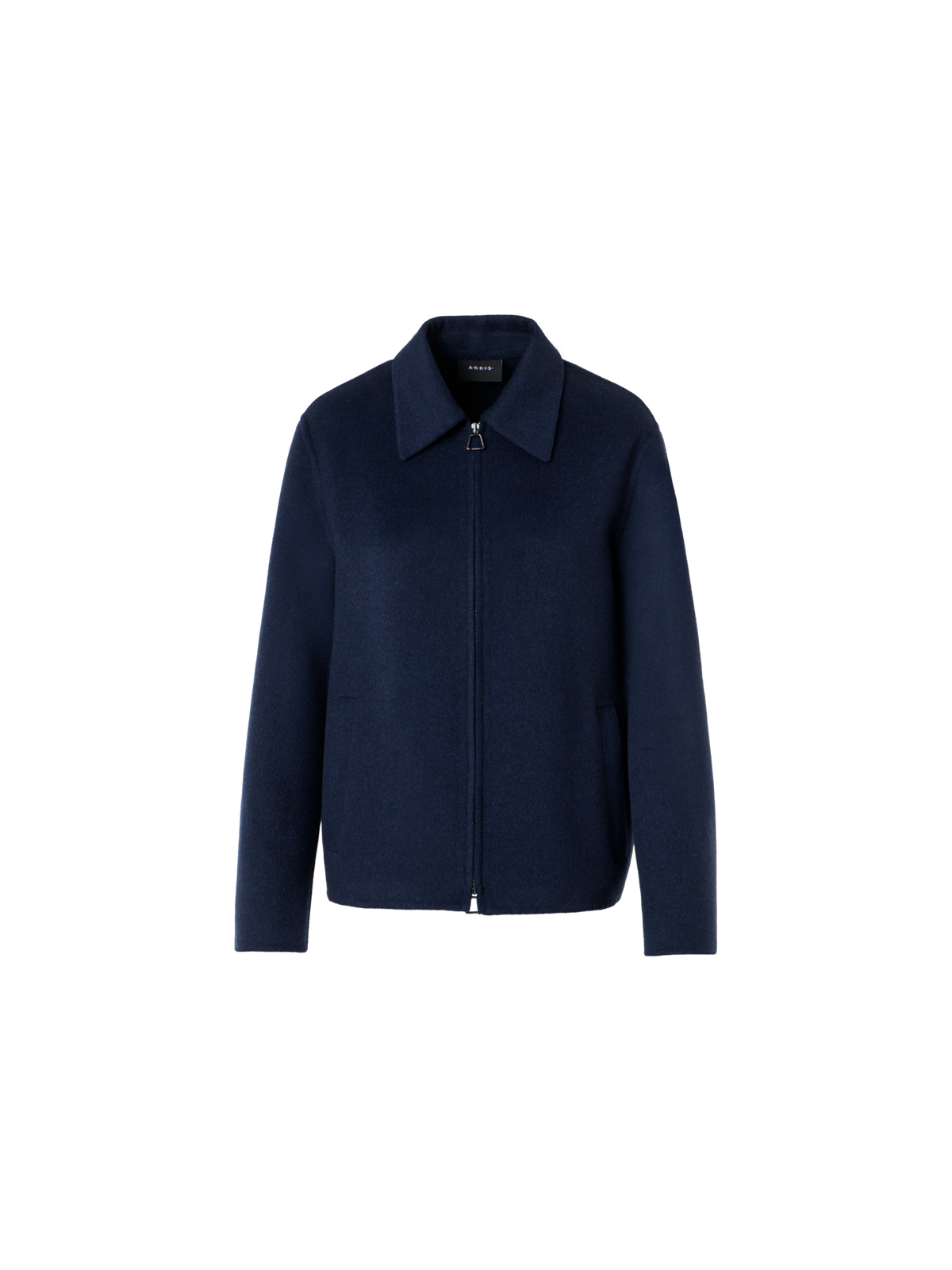 Designer Relaxed Cashmere Double-Face Shirt Jacket - neutral - navy - blue