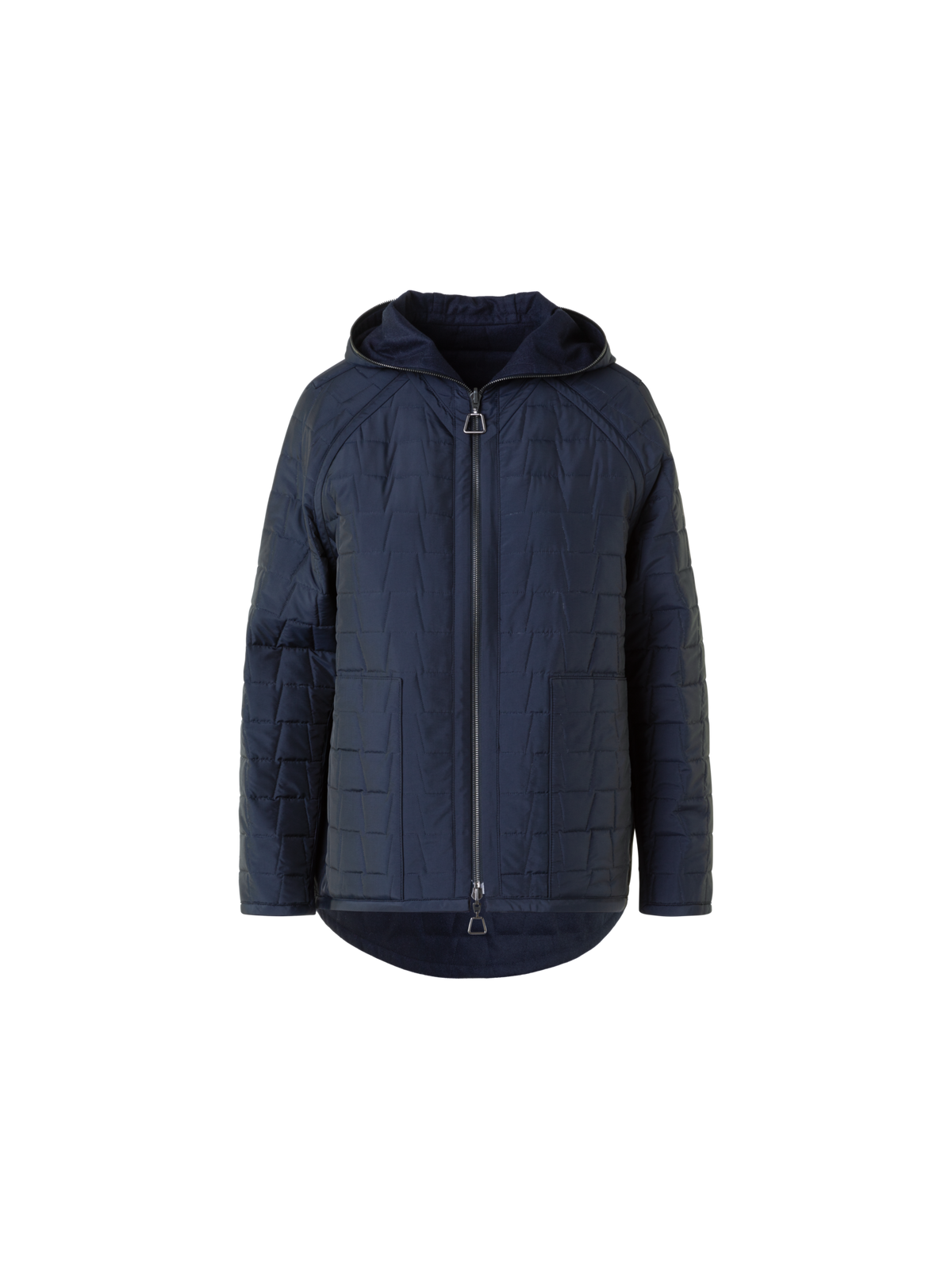 Designer Reversible Quilted Storm-System® Hooded Jacket - neutral - navy - blue