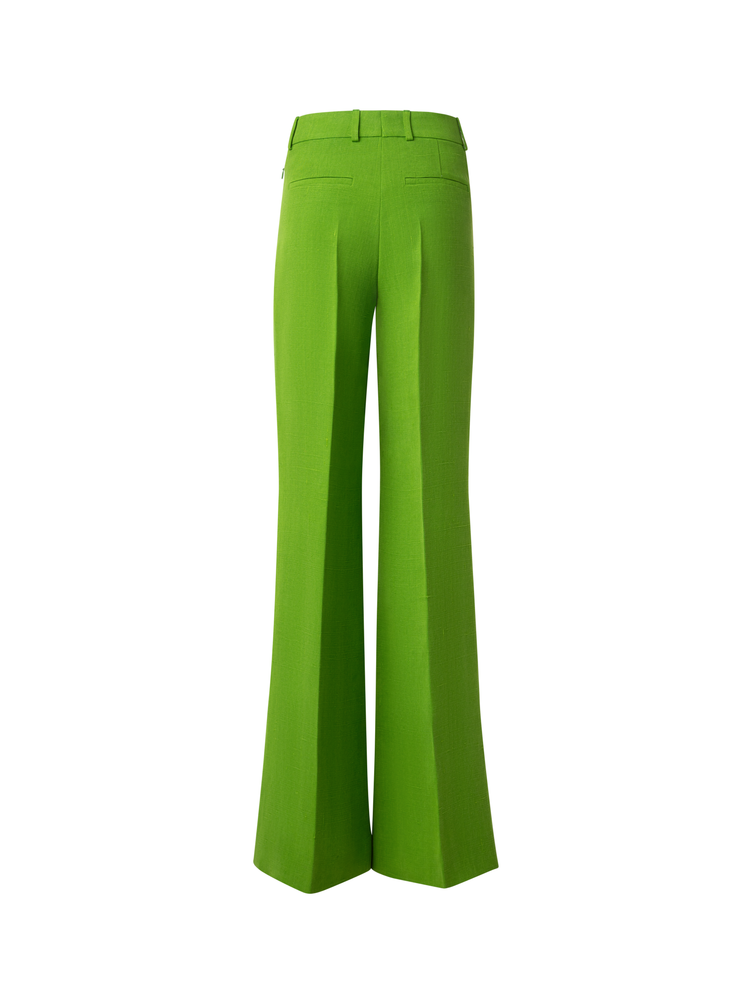 Designer Wide Silk Shantung Pants - green