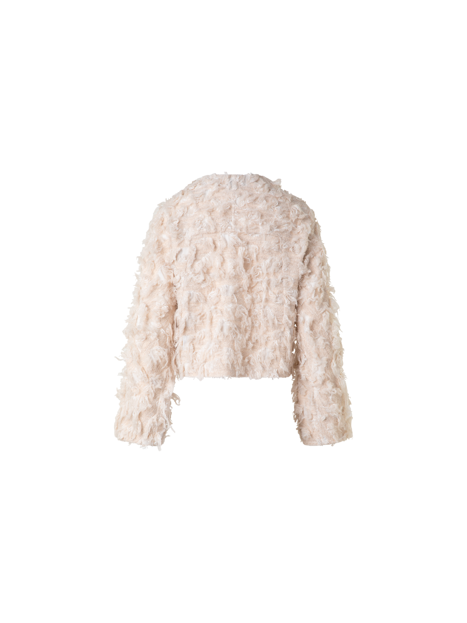 Designer Short Jacket in 3D Jacquard - neutral - beige